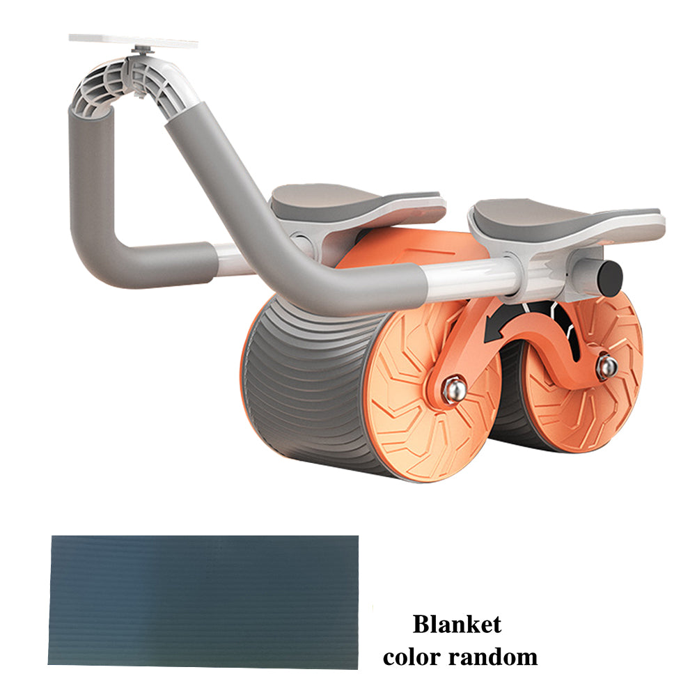 Male and Female Household 2 in 1 Exercise Belly Wheel Indoor Fitness Sports