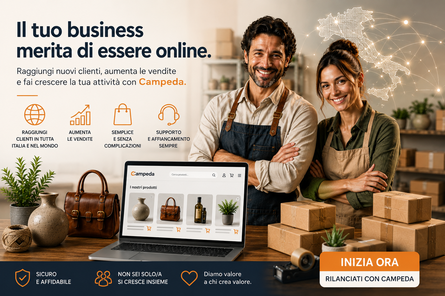 Come vendere online in Italia e nel Mondo: guida per artigiani, produttori e commercianti