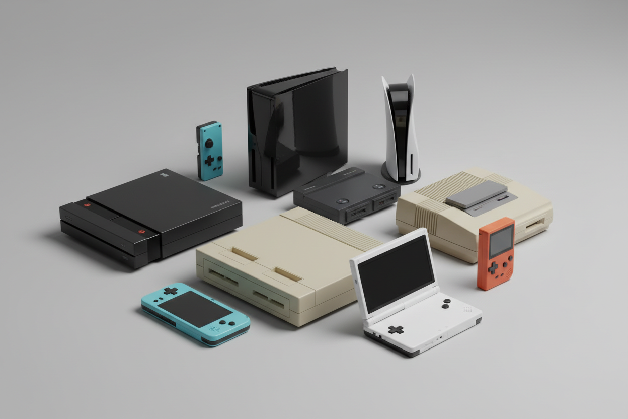 console-varie-di-videogames