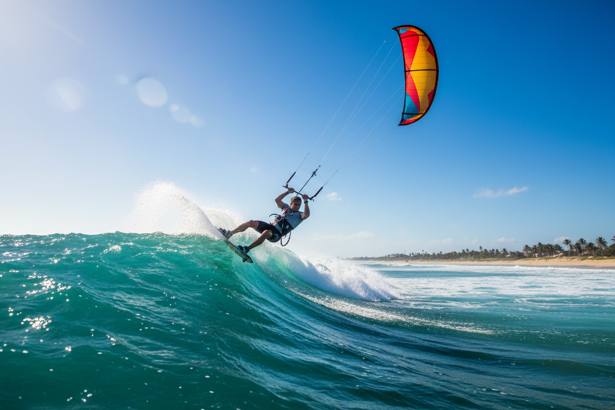 kitesurfing