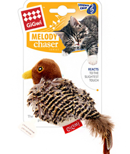 GiGwi MELODY Chaser Giocattolo interattivo per gatti con suoni di animali