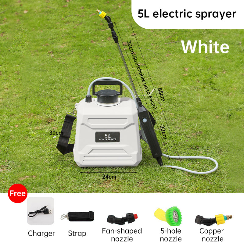 Spruzzatore elettrico automatico da 8 litri, spruzzatore per piante da giardino, spruzzatore portatile ricaricabile, atomizzatore nebulizzatore, annaffiatoio a tracolla