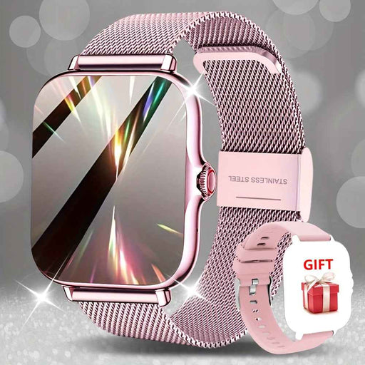 Smartwatch, Orologio da Donna con Schermo Touch da 1,84 Pollici, Cinturino Classico, con Avvisi di Chiamata/Avvisi di Messaggio/Promemoria Sveglia/Modalità Sportive Multiple e Molt