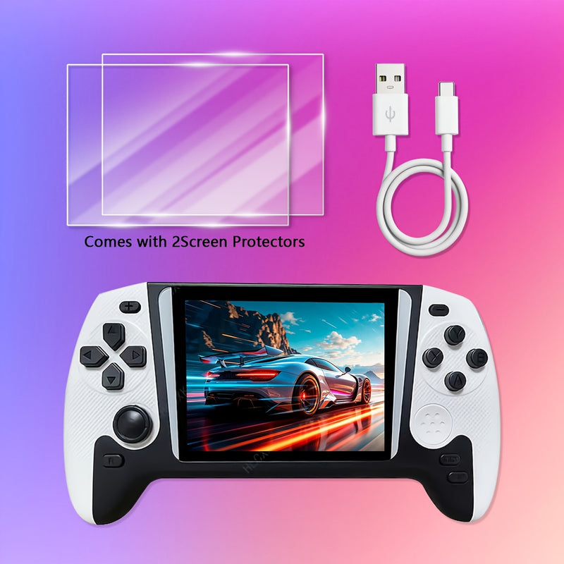 Nuova Console di Gioco Portatile Retrò, Schermo IPS da 3,5 Pollici ad Alta Definizione ad Angolazione Completa, Struttura Durevole, Dispositivo Compatto, Lunga Durata della Batteri