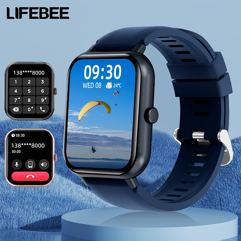 LIFEBEE Smartwatch 2024 Nuovo per Uomo e Donna Idea Regalo, Smartwatch a Schermo Intero 4,65 cm con Risposta/Effettua Chiamate per Telefono, Smartwatch con Oltre 100 Modalità di Es