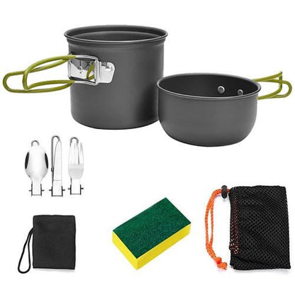 Outdoor Portable Camping Cooker with Cutlery