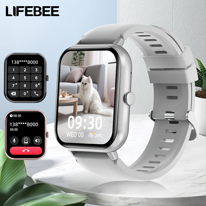 LIFEBEE Smartwatch 2024 Nuovo per Uomo e Donna Idea Regalo, Smartwatch a Schermo Intero 4,65 cm con Risposta/Effettua Chiamate per Telefono, Smartwatch con Oltre 100 Modalità di Es