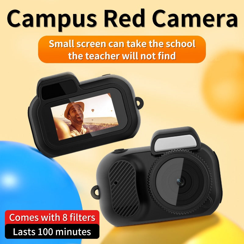 Festa studentesca retrò piccola fotocamera CCD ad alta definizione può scattare foto e caricare video del telefono cellulare campus con schermo fotocamera piccola