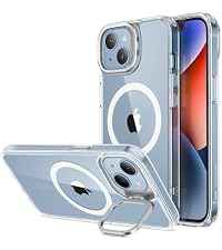 ESR Cover Magnetica per iPhone 14/ iPhone 13, Compatibile con MagSafe, Custodia Trasparente con HaloLock, Protezione antiurto di livello militare, Retro resistente ai graffi, Trasparente