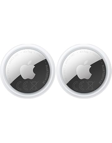 Apple AirTag (seconda generazione): utile per localizzare portachiavi, portafogli e molto altro; funziona emettendo un suono; si configura con un semplice tap da iPhone o iPad (Confezione da 2)