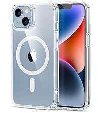 ESR Cover Magnetica per iPhone 14/ iPhone 13, Compatibile con MagSafe, Custodia Trasparente con HaloLock, Protezione antiurto di livello militare, Retro resistente ai graffi, Trasparente