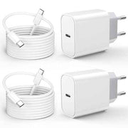 25W Caricatore USB C con 2M Cavo, Rapido Presa USB C Caricabatterie for iPhone 17/17 Pro/17 Pro Max/Air/16 15 Series, iPad, Samsung S26/S25, Spina Typ C Alimentatore Adattatore USBC Fast Charger