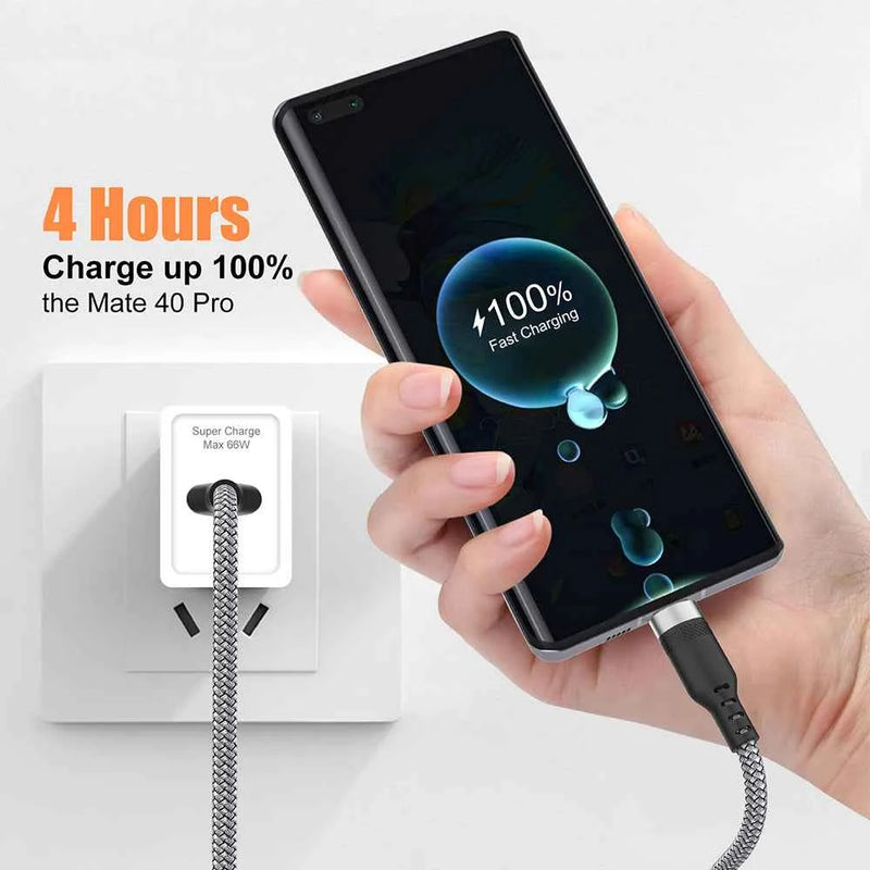 5-Meter USB TYPE C Super Fast Charge Cable for Huawei USB C 3m 8-Meter Extended Charge Cable for Samsung Xiaomi Camera OnePlus