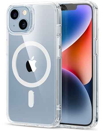ESR Cover Magnetica per iPhone 14/ iPhone 13, Compatibile con MagSafe, Custodia Trasparente con HaloLock, Protezione antiurto di livello militare, Retro resistente ai graffi, Trasp