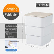 Pattumiera Smart Automatica con Sensore – Cestino Intelligente con Coperchio 13L/16L, Anti-Odori e UV per Casa e Ufficio - Campeda