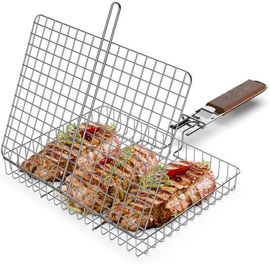 Stainless Steel Barbecue Net Grilled Fish and Chicken Net Clip