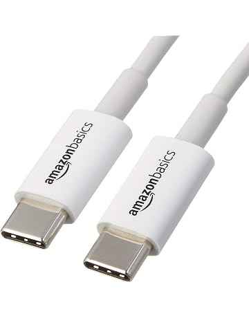 Basics Cavo di ricarica rapida da USB-C a USB-C, velocità 480 Mbps, certificato USB-IF, per ricarica rapida Apple iPhone 16/15, iPad, MacBook, Samsung Galaxy, tablet, laptop, 1.8 m, bianco
