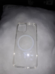 JETech Cover Magnetica per iPhone 14 6,1 Pollici Compatibile con MagSafe Ricarica Wireless, Telefono Custodia Antiurto, Retro Antigraffio Trasparente (Trasparente)