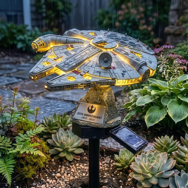 Pannello solare in resina a forma di gorilla spaziale, divertente lampada decorativa da giardino per esterni, cortile e cortile.
