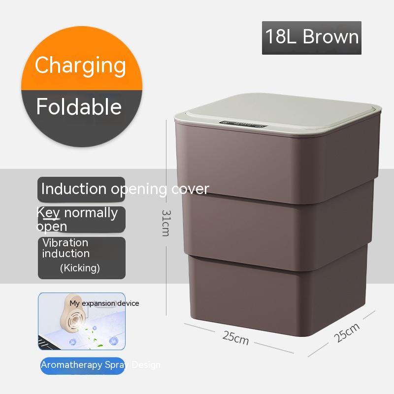 Pattumiera Smart Automatica con Sensore – Cestino Intelligente con Coperchio 13L/16L, Anti-Odori e UV per Casa e Ufficio - Campeda