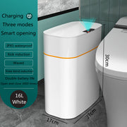 Pattumiera Smart Automatica con Sensore – Cestino Intelligente con Coperchio 13L/16L, Anti-Odori e UV per Casa e Ufficio - Campeda