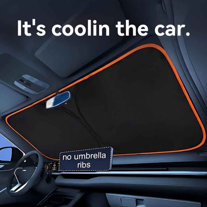 Il parasole per parabrezza anteriore auto Suitu presenta un design di stoccaggio comodo che non richiede foratura per l'installazione. Si adatta perfettamente ai bordi ed è realizz