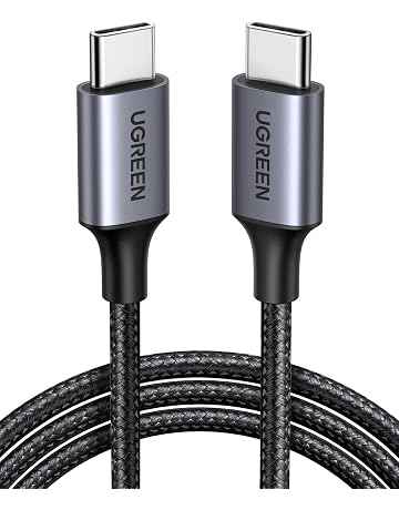 UGREEN Cavo USB C PD 60W, Cable Type C Compatible con iPhone 17 Pro Max Air/16/15 Plus Pro Max, iPad Air, Galaxy S26/S25/S24/S23/S22, Redmi, Pixel 10/9/8, PS5, Drone, ecc 1M