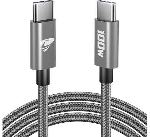 Cavo USB C USB C,100W 5A Cavetto Caricatore Ricarica Rapida Usbc 2M Filo Caricabatterie Carica Nylon Cavo Type C to Type C per iPhone 17 15 16 Pro Max/Plus iPad Pro/Air MacBook Samsung Galaxy S24 S2540% di scontoOfferta a tempo6,64 €664€Consigl.:10,99 €10