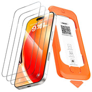NEW'C 3 Pezzi, Pellicola Protettiva Schermo Intero per iPhone 17, 17 Pro, iPhone 16 Pro 6,3 pollici [Installazione Automatica], Vetro Temperato - Ultra Resistente - Adatta alla Custodia