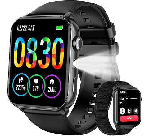 Baolubao Smartwatch Uomo Donna, Orologio Smartwatch con LED Torcia, Orologio Intelligente Fitness con Chiamate Bluetooth, Notifiche, Contapassi, Sonno, 2 Cinturini, Smart Watch per Android iOS74% di scontoOfferta a tempo25,99 €2599€Mediano:99,99 €99,99 €C