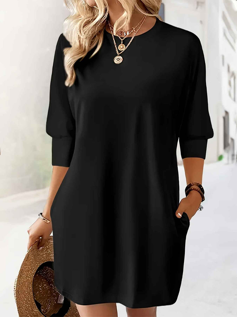Abito Corto Donna Autunno Inverno, Moda Urbana, Elegante per il Lavoro
