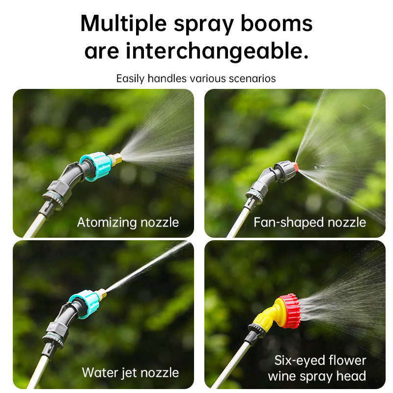 Spruzzatore elettrico automatico da 8 litri, spruzzatore per piante da giardino, spruzzatore portatile ricaricabile, atomizzatore nebulizzatore, annaffiatoio a tracolla