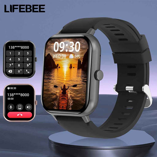 LIFEBEE Smartwatch 2024 Nuovo per Uomo e Donna Idea Regalo, Smartwatch a Schermo Intero 4,65 cm con Risposta/Effettua Chiamate per Telefono, Smartwatch con Oltre 100 Modalità di Es