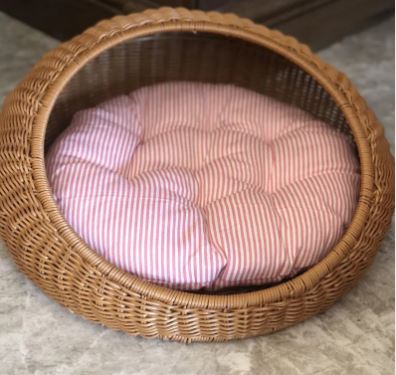 Cesto sospeso in Rattan per gatti