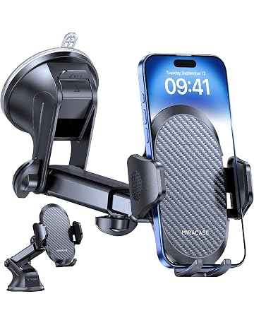 Miracase Porta Cellulare Auto [2025 Ventosa Potente] 2"