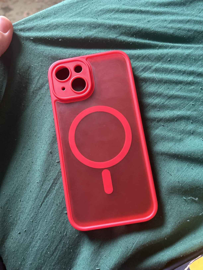 CANSHN Magnetica Cover per iPhone 14(6,1 Pollici), [Protezione Completa Della Fotocamera] Custodia Protettiva Antiurto per Telefono,Trasparente