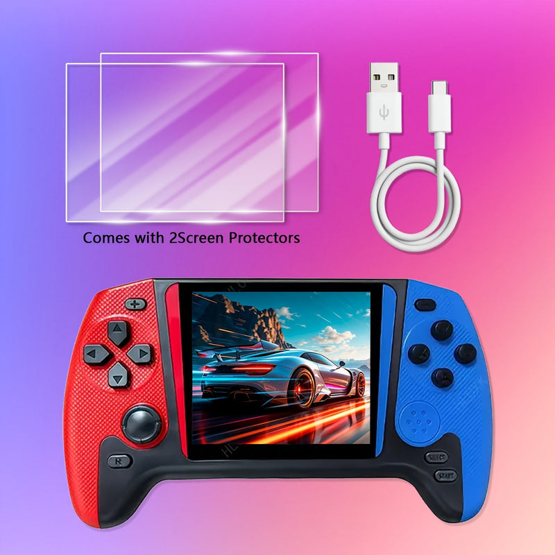 Nuova Console di Gioco Portatile Retrò, Schermo IPS da 3,5 Pollici ad Alta Definizione ad Angolazione Completa, Struttura Durevole, Dispositivo Compatto, Lunga Durata della Batteri