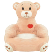 Poltrona in Peluche per Bambini Orsacchiotto Marrone