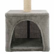Albero per Gatti con Tiragraffi in Sisal 55 cm Grigio
