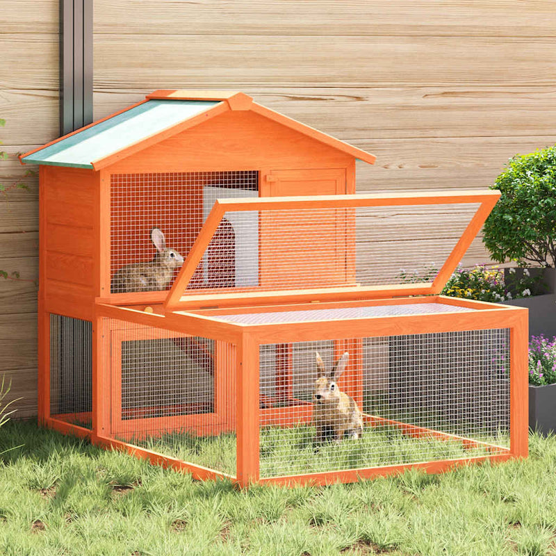 Conigliera all'Aperto per Animali Piccoli in Legno