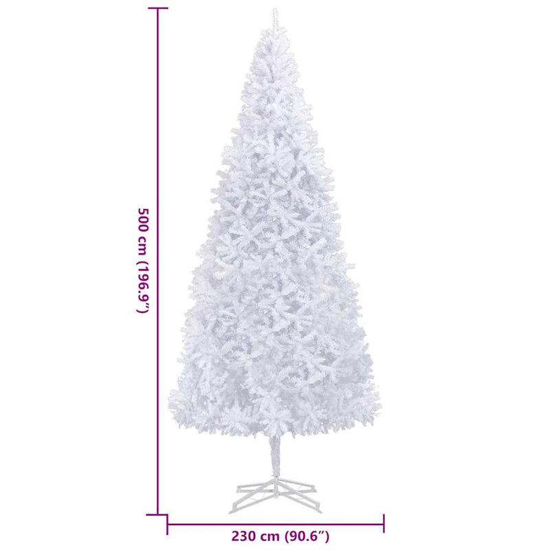 Albero di Natale Artificiale 500 cm Bianco