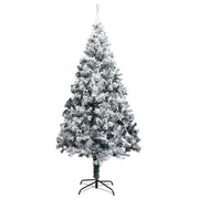 Albero di Natale Artificiale con Neve Fioccata Verde 240 cm PVC