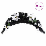 Ghirlanda di Natale ad Arco con Lucine LED Verde 90 cm in PVC