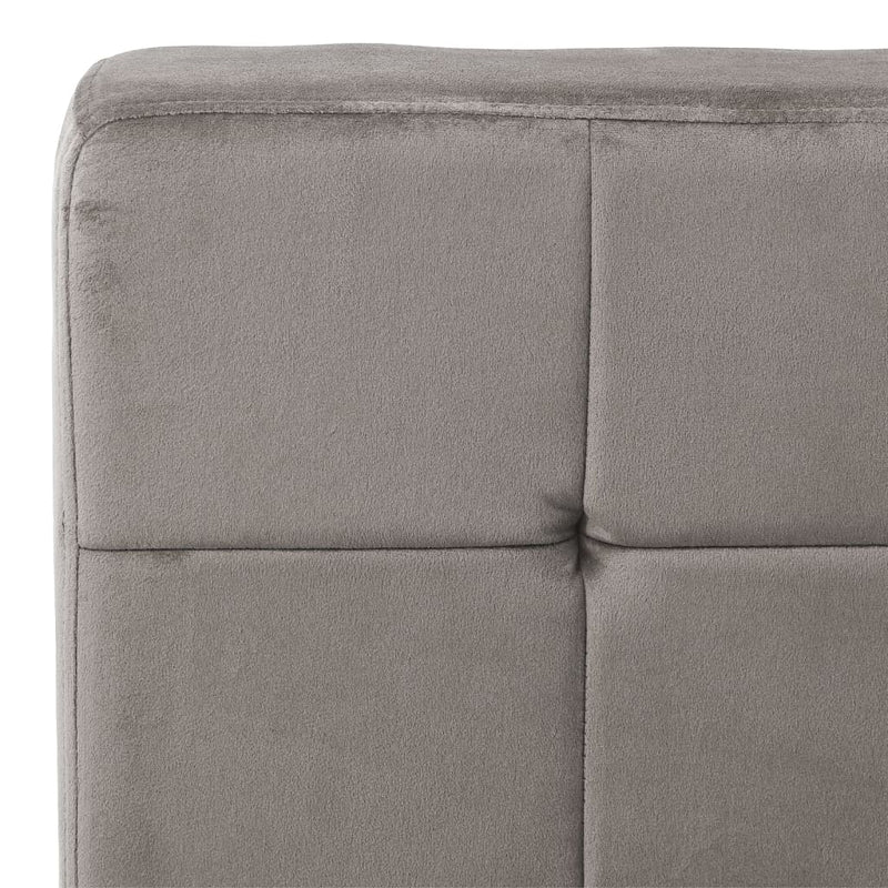 Poltrona Relax 65x79x87 cm Grigio Chiaro in Velluto