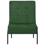 Poltrona Relax 65x79x87 cm Verde Scuro in Velluto