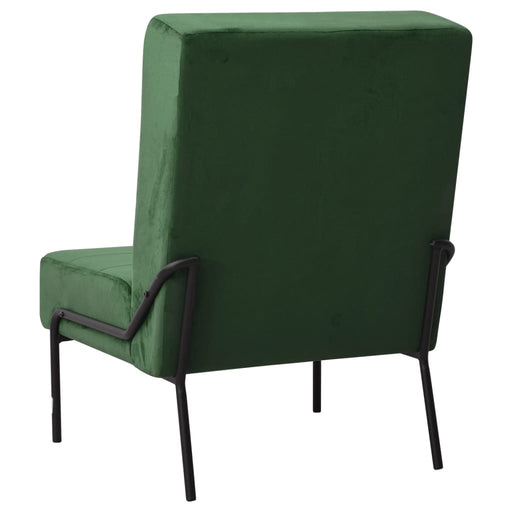 Poltrona Relax 65x79x87 cm Verde Scuro in Velluto