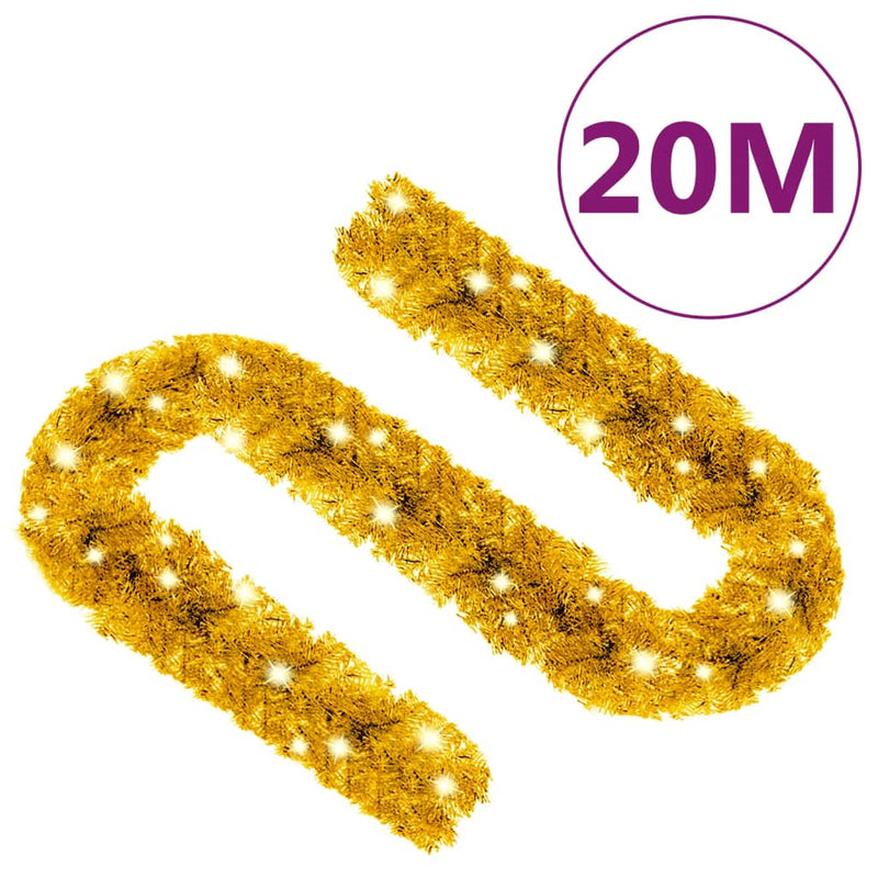 Ghirlanda Natalizia con Luci a LED 20 m Oro
