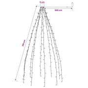 Rete di Luce per Albero di Natale 210 LED Bianco Freddo 210 cm