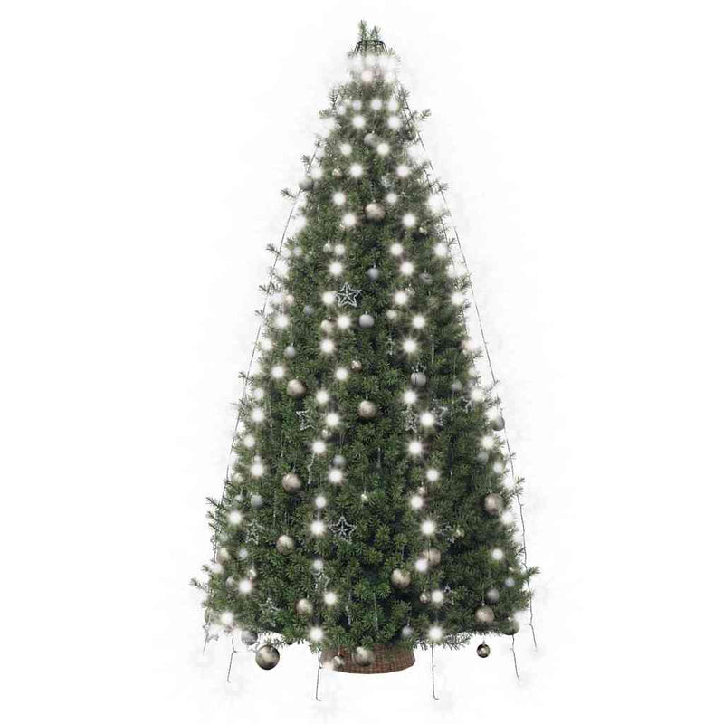 Rete di Luce per Albero di Natale 250 LED Bianco Freddo 250 cm