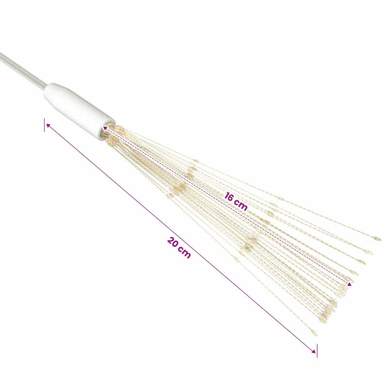 Luci di Natale Fuochi d'Artificio Bianco Caldo 20 cm 140 LED